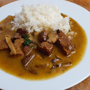 hovězí na houbách recept