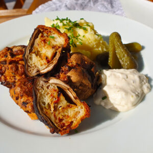 recept plněné bedle