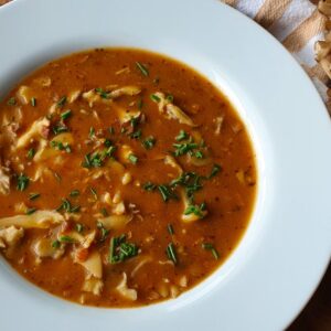 falešná dršťková polévka recept