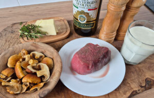 hovězí steak s pepřovou omáčkou