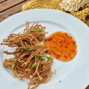 Smažené enoki recept